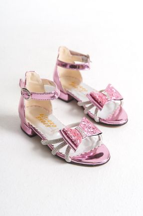 کفش مجلسی صورتی بچه گانه پاشنه تخت FİNLANDiYA SHOES - کد 932405882