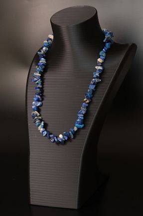گردنبند جواهر سرمه ای زنانه سنگ CessNova - کد 932486926