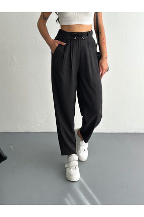 شلوار مشکی زنانه بافتنی sportiness - کد 932495508