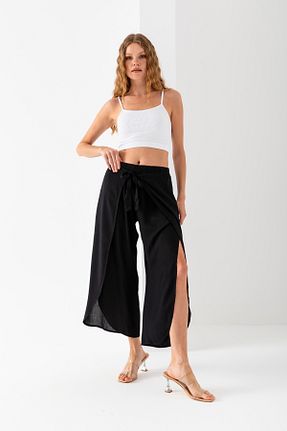 شلوار مشکی زنانه ویسکون EtkiModa - کد 933090342