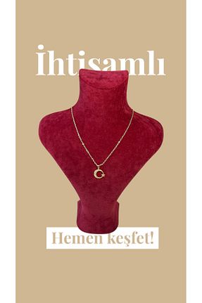 گردنبند جواهر رنگی زنانه استیل ضد زنگ HUME - کد 932499563