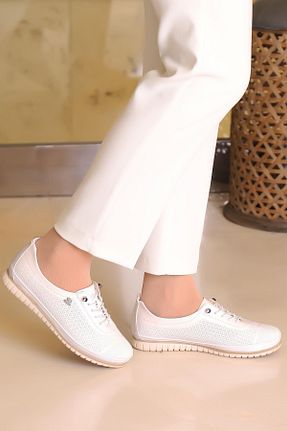 کفش کژوال سفید زنانه چرم مصنوعی KAPTAN JUNIOR - کد 932498254