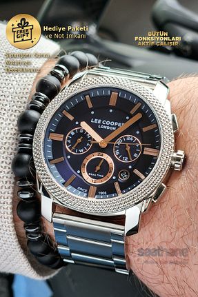 ساعت مچی طوسی مردانه 43 میلی متر Lee Cooper - کد 931191952