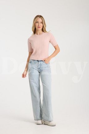 پلیور رنگی زنانه اسلیم Denivy - کد 933613744