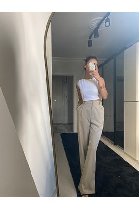 شلوار بژ زنانه پنبه ای Üda Boutique - کد 932528653