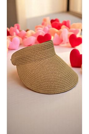 کلاه قهوه ای زنانه حصیر Deeplively - کد 932535279