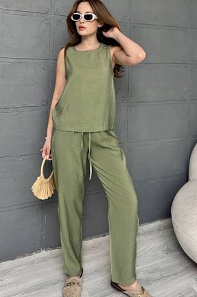ست بالاتنه و پائین تنه رنگی زنانه بافتنی Denivy - کد 933906718