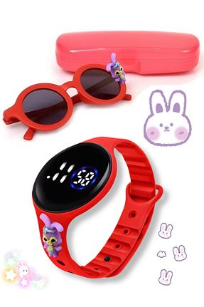 عینک آفتابی صورتی بچه گانه UV400 intermax - کد 830436133