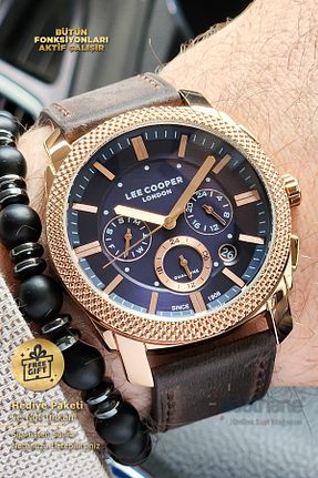 ساعت مچی سرمه ای مردانه 43 میلی متر Lee Cooper - کد 930572715