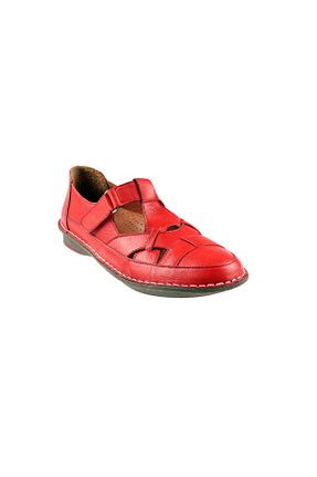 کفش کژوال قرمز زنانه چرم خالص Fabbi women shoes - کد 932565716