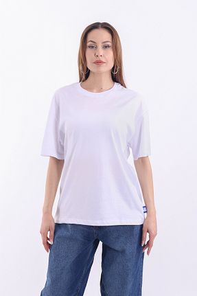 تیشرت سفید زنانه رگولار Ren Kento - کد 928615173