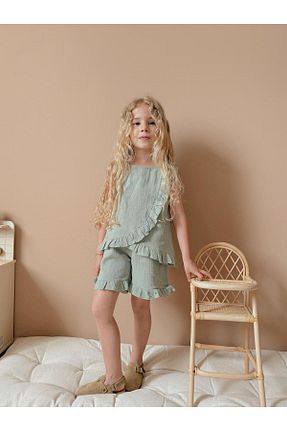 ست بالاتنه و پائین تنه سبز بچه گانه بافتنی patriko tekstil - کد 933181282
