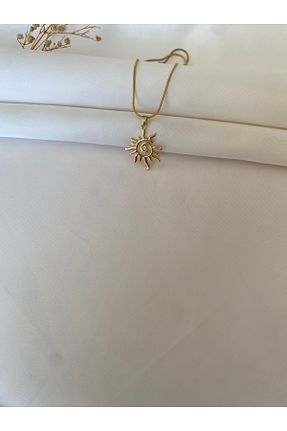 گردنبند استیل ( فولاد ) زرد زنانه استیل ضد زنگ VELMORIA - کد 930578511