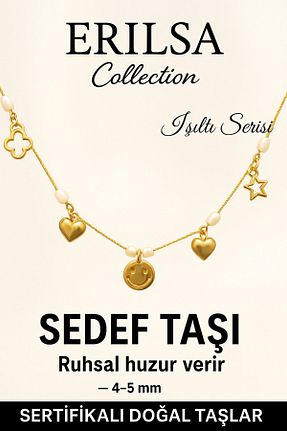 گردنبند جواهر رنگی زنانه سنگ Erilsa - کد 932587803