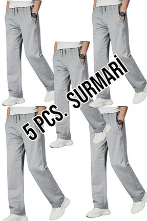 شلوار کرمگن طوسی زنانه رگولار SURMARİ - کد 932590362