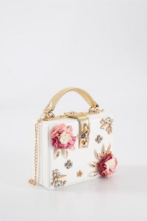 کیف دستی سفید زنانه ابعاد کوچک ÇÇS - کد 932596254