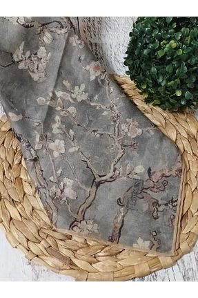 شال طوسی زنانه پنبه ای Aydmr Aksesuar - کد 933211201