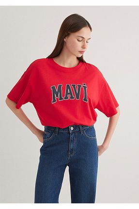 تیشرت رنگی زنانه یقه دوچرخه Mavi - کد 347619784