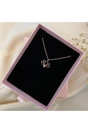 گردنبند نقره صورتی زنانه 925 عیار Lovera Jewellery - کد 812441131