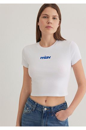 تیشرت صورتی زنانه یقه دوچرخه Mavi - کد 816733131