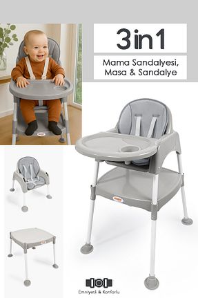 صندلی تغذیه طوسی Meleni Toys - کد 931811515