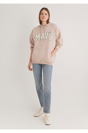 سوئیشرت سفید زنانه چاپی Mavi - کد 846871306