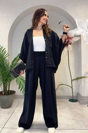 شلوار مشکی زنانه بافتنی Clothing palette - کد 924105933
