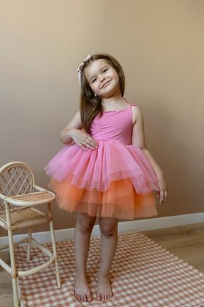 لباس صورتی بچه گانه بافتنی Le Mabelle - کد 334528022