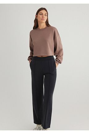 سوئیشرت قهوه ای زنانه ساده Mavi - کد 925232671