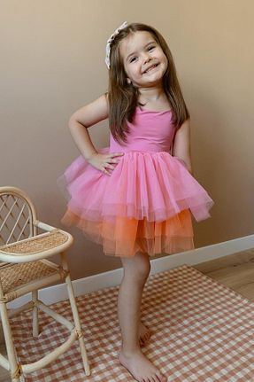 لباس صورتی بچه گانه بافتنی Le Mabelle - کد 334528022