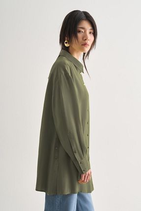 تونیک خاکی زنانه بافتنی Mizalle - کد 932644776