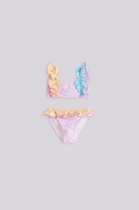 ست بیکینی رنگی بچه گانه پلی استر GB Baby - کد 932643383