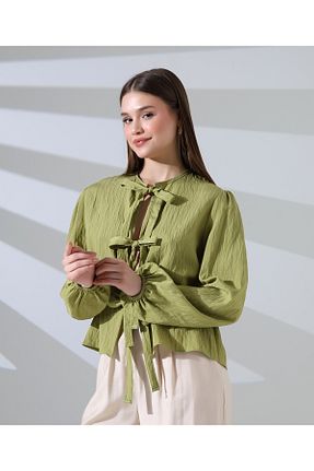 پیراهن سبز زنانه رگولار Limon X - کد 932650458