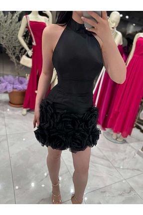 لباس مجلسی و فارغ التحصیلی مشکی زنانه پلی استر missswans - کد 932660604