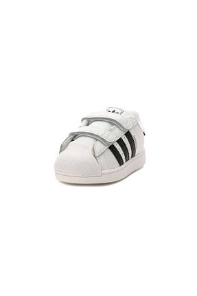 کفش اسنیکر سفید بچه گانه بافتنی adidas - کد 889680668