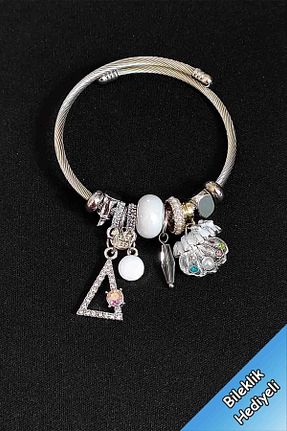 دستبند استیل (فولاد) زنانه استیل ضد زنگ TREND COLLECTİON - کد 771703525