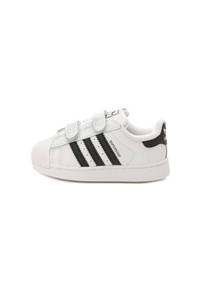 کفش اسنیکر سفید بچه گانه بافتنی adidas - کد 889680668