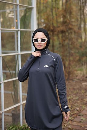 ست گرمکن حجاب طوسی زنانه رگولار Wovi Moda - کد 872407490
