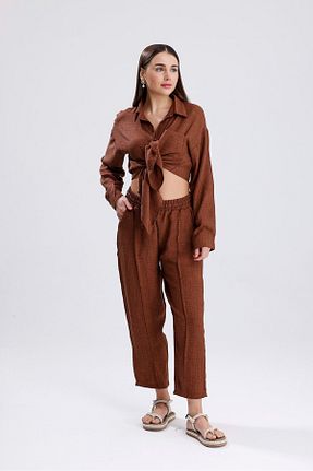 ست بالاتنه و پائین تنه رنگی زنانه بافتنی ikomteks - کد 932666988
