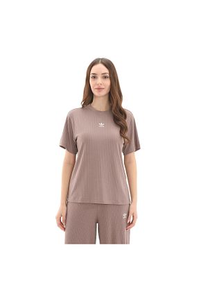 تیشرت قهوه ای زنانه رگولار adidas - کد 894185642