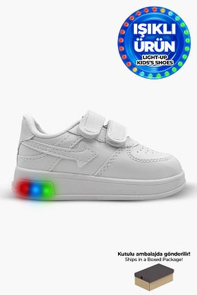 کفش اسنیکر سفید بچه گانه چسبی Beınsteps - کد 917549409