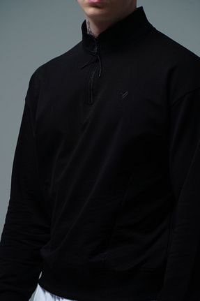 سوئیشرت مشکی مردانه ساده George Phoenix - کد 861659768