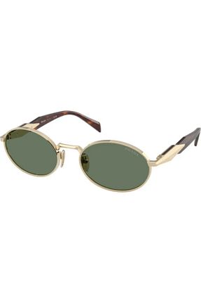 عینک آفتابی طلائی زنانه 55 Prada - کد 881922025