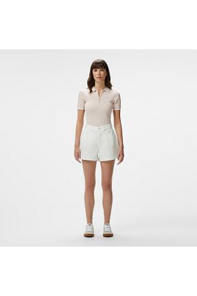 شلوارک و برمودا سفید زنانه رگولار Lacoste - کد 932717742
