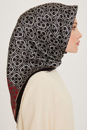 روسری آبی کرپ ساتن ابریشم Armine - کد 859109021