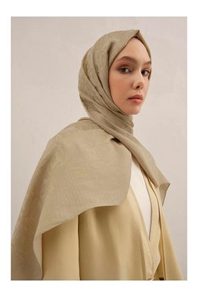 شال خاکی زنانه پنبه ای Armine - کد 932729637
