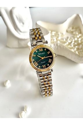 ساعت مچی زرد زنانه استل (فولاد) Ferrucci - کد 932738443