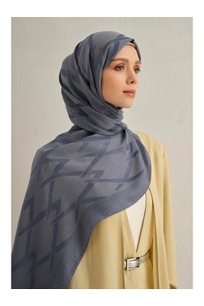 شال آبی زنانه پنبه ای Armine - کد 932730102