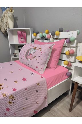 پیکه و ست پیکه تکنفره صورتی کش دار yok yok evim eve dair her şey - کد 932505196