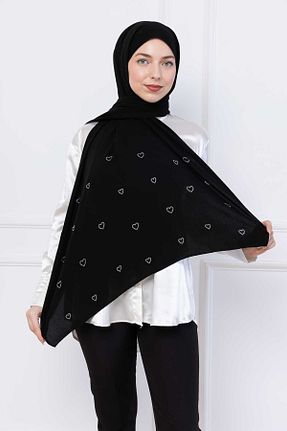 روسری مشکی پلی استر SEEMA - کد 932744304